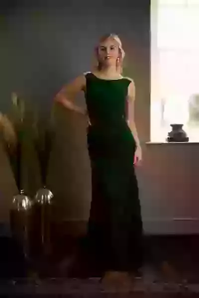 Ghost salma outlet dress emerald